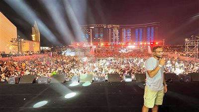 استعدادات حفل تامر حسني بالساحل الشمالي لإطلاق ألبوم عشأنجي │صور