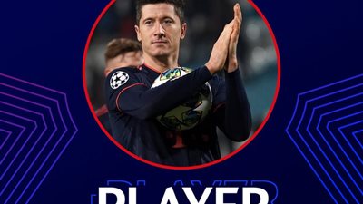 رسميًا.. ليفاندوفسكي لاعب الجولة الخامسة في دوري أبطال أوروبا