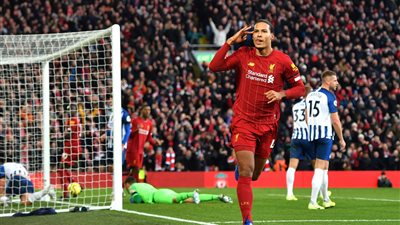 ليفربول يضرب شباك برايتون بهدفين في الدوري الإنجليزي (فيديو)