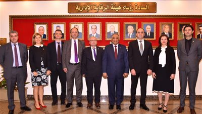 وفد من إدارة مكافحة الفساد برومانيا يزور هيئة الرقابة الإدارية