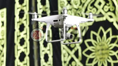 تصوير عزاء شعبان عبد الرحيم بكاميرا “درون” (صور وفيديو)