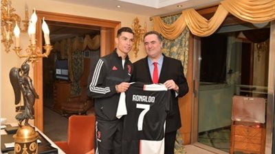 رونالدو يجتمع مع وزير الخارجية الإسرائيلي في إيطاليا (صورة)