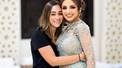 أنغام وزوجها أحمد إبراهيم يحضران خطوبة مديرة أعمالها على محمد الشرنوبي (صورة)