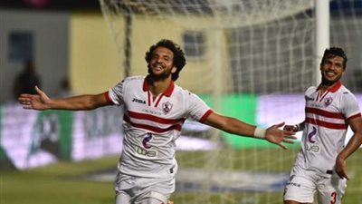 محمود علاء يسجل الهدف الثاني للزمالك في شباك بيراميدز