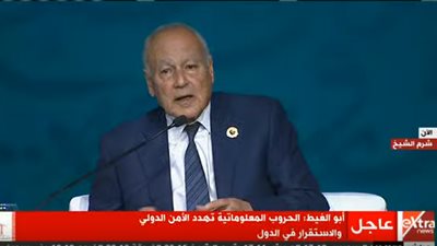 منتدى شباب العالم.. أحمد أبو الغيط: أحد الشبكات الإعلامية استهدفت مصر