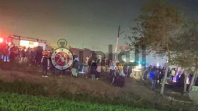 ارتفاع وفيات حادث دهس قطار لسيارة في ميت غمر لـ7 حالات