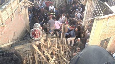 صحة البحيرة: ارتفاع عدد ضحايا سقوط سقف مضيفة مسجد على عمال (صور)