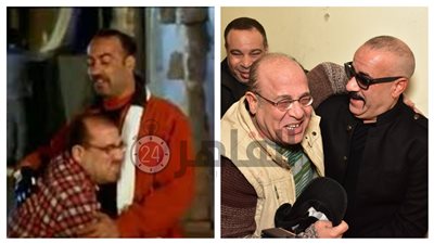 “أنت أخويا يا لمبي”.. محمد سعد وحسن عبد الفتاح يخطفان الأنظار في تكريم حسن حسني