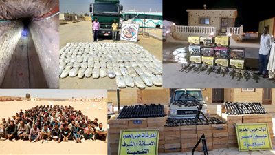 جهود قوات حرس الحدود خلال 2019.. ضبط 48 طن مخدرات و9 مليون قرص وكميات من الأسلحة