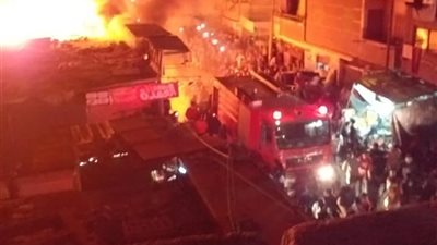 باكيات حريق شبرا ملكية خاصة و8 محلات الحصيلة النهائية وماس كهربائي السبب المبدئي