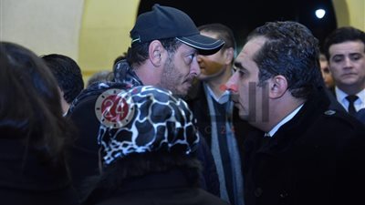 مصطفي شعبان وهشام عباس وأحمد بدير يعزون في وفاة والد إيهاب توفيق (صور)