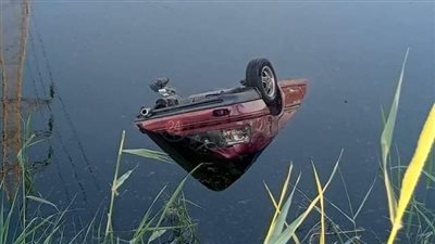 سقوط سيارة ملاكى بترعة في الغربية ومصرع قائدها