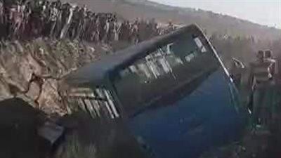 القصة الكاملة لحادث انقلاب أتوبيس وميكروباص بمصرف في الإسكندرية