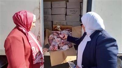 توزيع 4 طن لحوم على الأسرة الأولى بالرعاية بالإسكندرية 