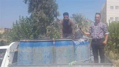 التحفظ على 1.2 طن لبن وتحرير 30 محضرا لمخالفات في الفشن ببني سويف