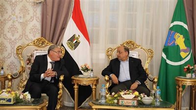 محافظ المنيا يستقبل وزير التنمية المحلية لافتتاح أعمال تطوير مسار العائلة المقدسة بدير جبل الطير