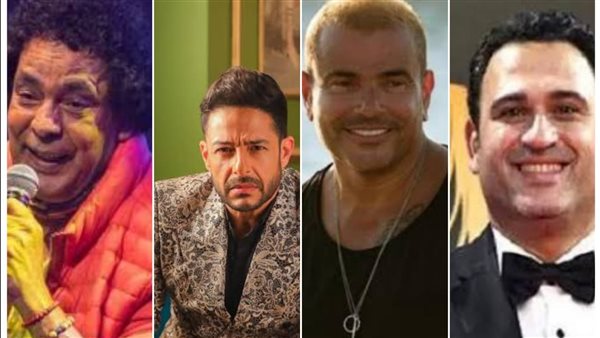 أكرم حسني وعمرو دياب