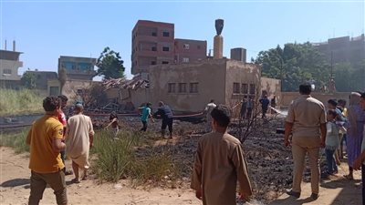 بقايا سيجارة مشتعلة.. التحقيقات الأولية في حريق وحدة صحية بالمنوفية