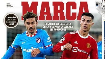 جريزمان مفتاح رونالدو وإصابة بوجبا.. جولة في الصحف العالمية اليوم
