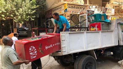 الجيزة: رفع 227 حالة إشغال متنوعة بقطاعي العجوزة والمهندسين