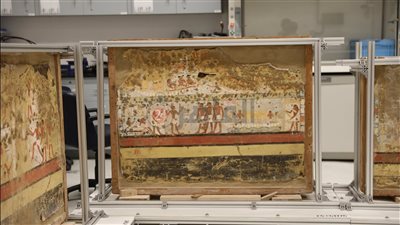 قبل عرضها رسميًا.. ننشر لوحات سنفرو أشت إن إف بالمتحف المصري الكبير 