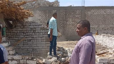 إزالة 25 حالة إنشاء على الأراضي الزراعية في المحلة خلال 24 ساعة 