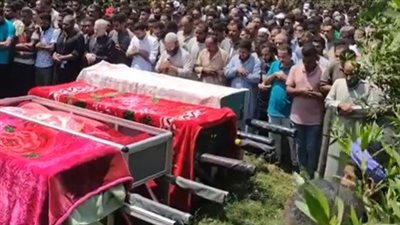 تشييع 4 جثامين ضحايا الغرق ببلاعة صرف صحي بالمنوفية | بث مباشر 