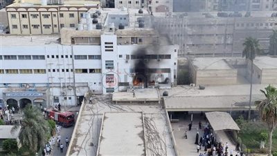 حريق داخل العناية المركزة بمستشفى كفر الشيخ العام