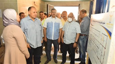 محافظ أسيوط يتفقد أعمال تطوير ورفع كفاءة مستشفى حميات الشامية