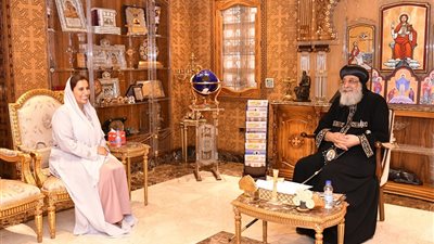 البابا تواضروس الثاني يستقبل السفيرة الإماراتية 