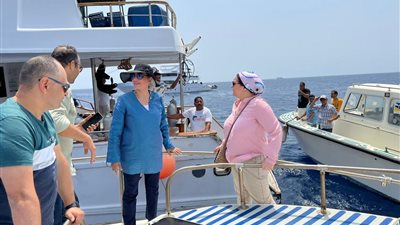 استعدادًا لمؤتمر cop27.. وزيرة البيئة تتابع تنفيذ خطة الأنشطة البحرية بشرم الشيخ