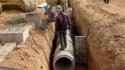 تصدع منزل بسبب مشروع الصرف الصحي بقرية في المنوفية