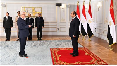 رضا حجازي وزير التربية والتعليم والتعليم الفني يؤدي اليمين الدستورية أمام الرئيس 