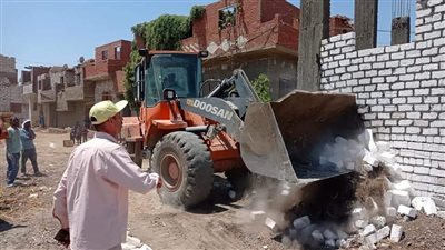 إزالة 120 حالة تعدٍ بالبناء المخالف والعشوائي منذ بدء المرحلة الثالثة من الموجة الـ 20 بالمنيا