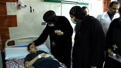 مصدر بالصحة: نقل حالتين من مصابي حادث كنيسة أبو سيفين لمعهد ناصر وخروج الباقي من المستشفى