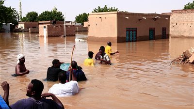 منطقة كوارث في السودان بسبب السيول والأمطار 