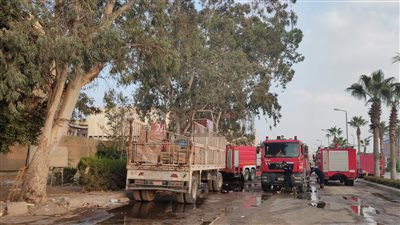 حريق في مصنع لحوم بالعاشر من رمضان.. والحماية المدنية تدفع بـ4 سيارات إطفاء