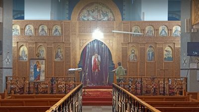 تصاعد أدخنة من مروحة داخل كنيسة بالمعصرة دون وقوع حريق 