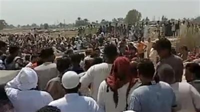 تشييع جنازة شاب لقي مصرعه على يد صديقه ببني سويف 