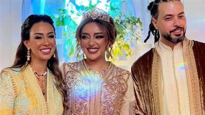 أبرز لقطات حفل زفاف عبد الفتاح الجريني وجميلة بدوي