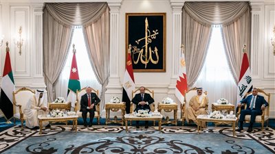 السيسي يستقبل ملك الأردن وعاهل البحرين ورئيس وزراء العراق 