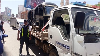  تحرير 124 مخالفة مرورية وتحصيل 35 ألف جنيه غرامات بالمحلة