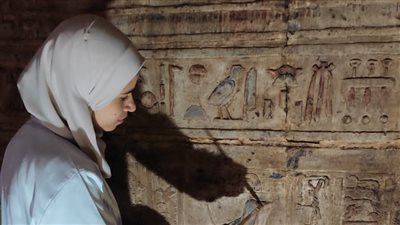 الآثار تعلن الانتهاء من ترميم الصالة المستعرضة بمعبد دندرة