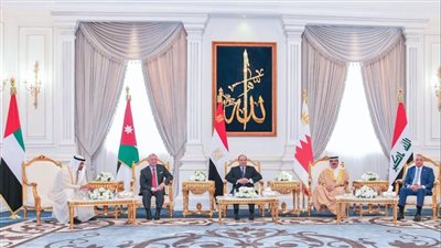 مراسم استقبال السيسي لرئيس الإمارات وملك الأردن وعاهل البحرين