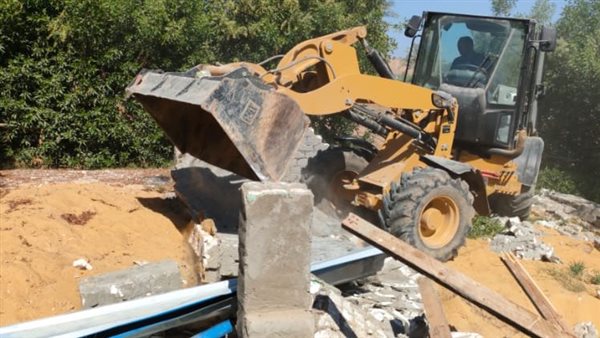 إزالة تعديات في الفيوم