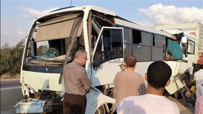 إصابة 25 شخصًا في حادثي تصادم بالشرقية