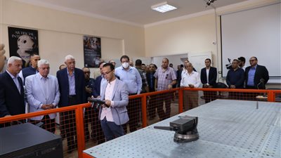 وزير التعليم العالي يتفقد جامعة الدلتا التكنولوجية بقويسنا في المنوفية