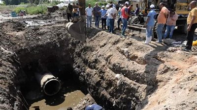 قطع المياه عن مناطق غرب الإسكندرية بسبب كسر مفاجئ بأحد الخطوط الرئيسية