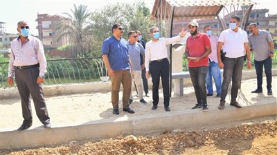محافظ الغربية يتفقد أعمال تطوير كورنيش طنطا | صور