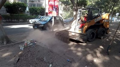 رفع كفاءة الشوارع وإزالة مخلفات القمامة وإصلاح كسر ماسورة مياه بالمعادي